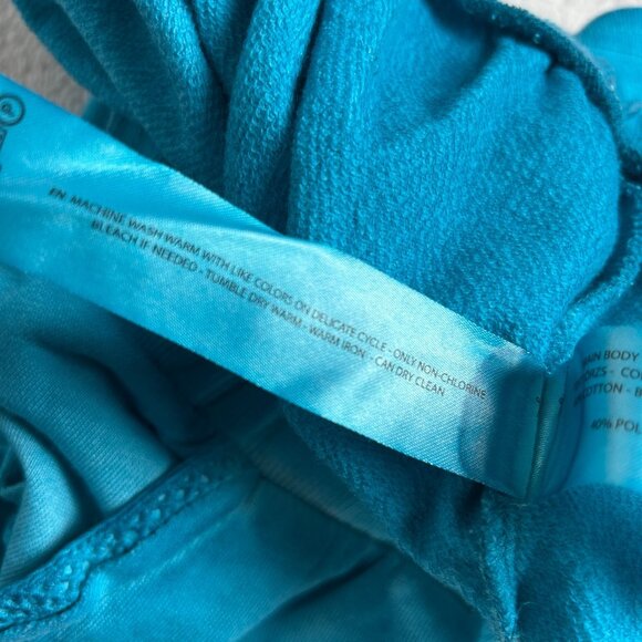 Ariat Womens Turquoise Lounge Sun kissed Shorts XL Elastic Waistband Pockets - Picture 5 of 9